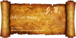 Jász Maja névjegykártya